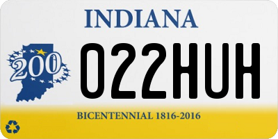 IN license plate 022HUH