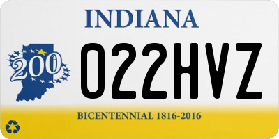 IN license plate 022HVZ