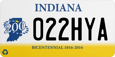 IN license plate 022HYA
