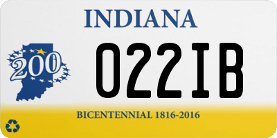 IN license plate 022IB