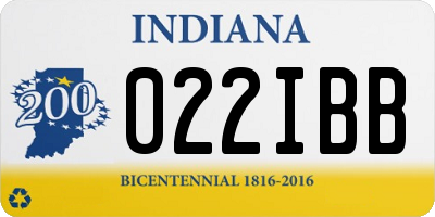 IN license plate 022IBB
