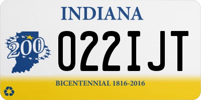IN license plate 022IJT