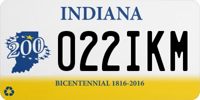 IN license plate 022IKM