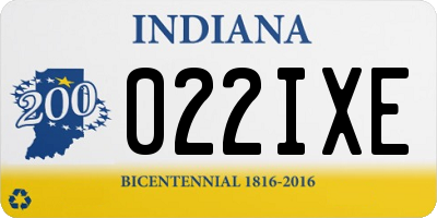 IN license plate 022IXE
