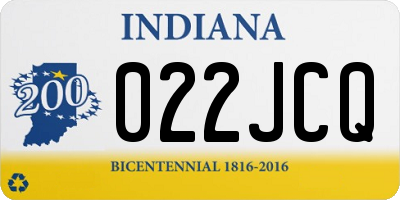 IN license plate 022JCQ