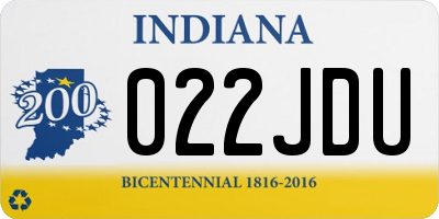 IN license plate 022JDU
