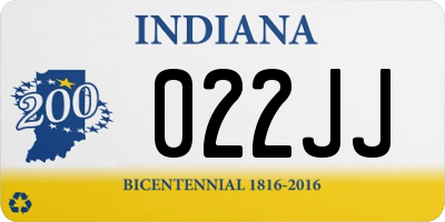 IN license plate 022JJ