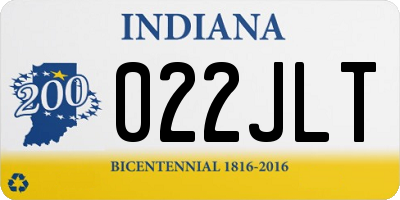 IN license plate 022JLT