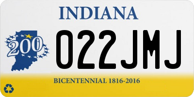 IN license plate 022JMJ