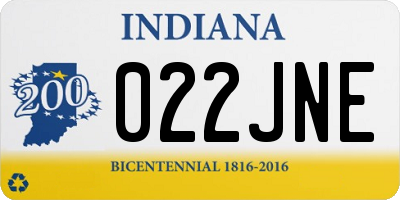 IN license plate 022JNE