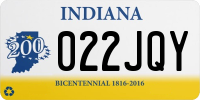 IN license plate 022JQY