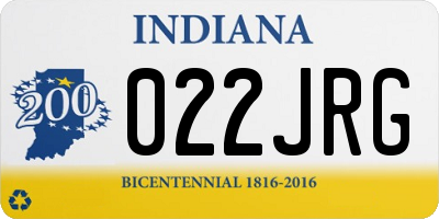 IN license plate 022JRG