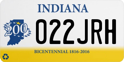 IN license plate 022JRH