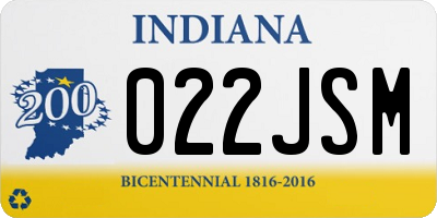IN license plate 022JSM