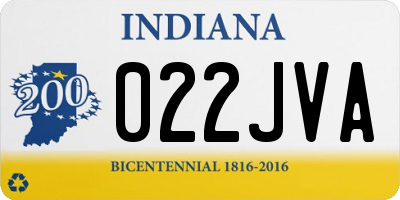 IN license plate 022JVA