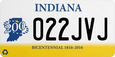IN license plate 022JVJ