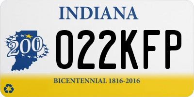 IN license plate 022KFP