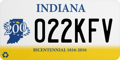 IN license plate 022KFV