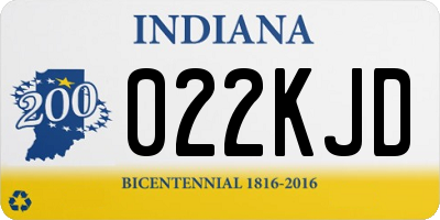 IN license plate 022KJD
