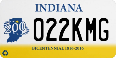 IN license plate 022KMG
