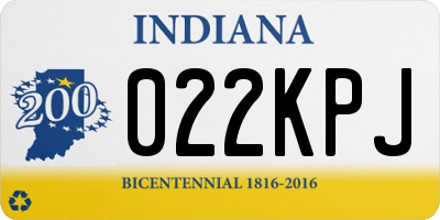IN license plate 022KPJ