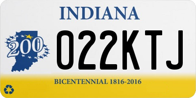 IN license plate 022KTJ