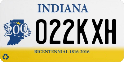 IN license plate 022KXH