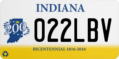 IN license plate 022LBV