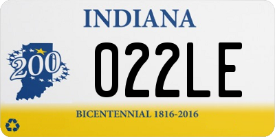 IN license plate 022LE