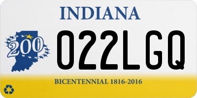 IN license plate 022LGQ