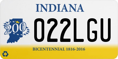IN license plate 022LGU