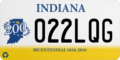 IN license plate 022LQG