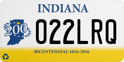 IN license plate 022LRQ