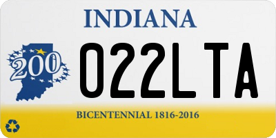 IN license plate 022LTA