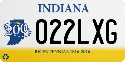 IN license plate 022LXG