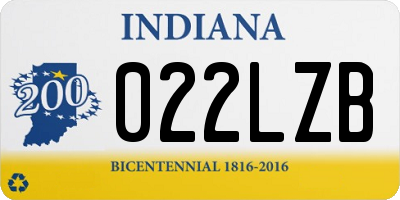 IN license plate 022LZB