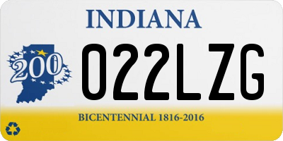 IN license plate 022LZG