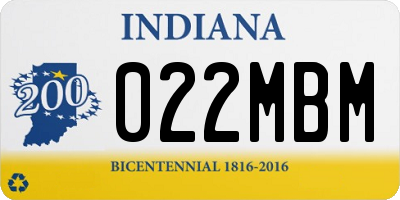 IN license plate 022MBM