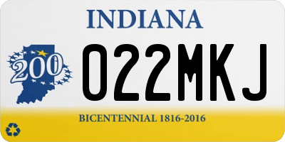 IN license plate 022MKJ