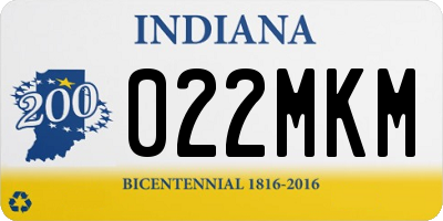 IN license plate 022MKM