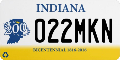 IN license plate 022MKN