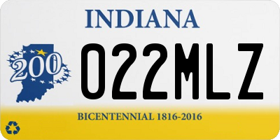 IN license plate 022MLZ