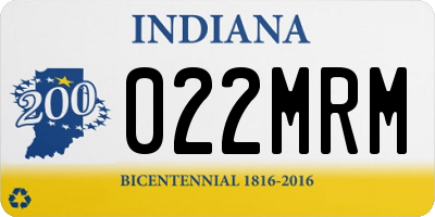 IN license plate 022MRM