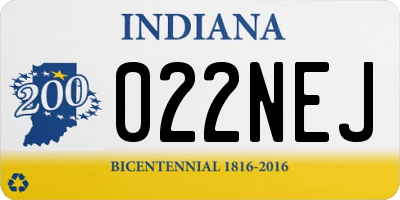 IN license plate 022NEJ