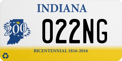 IN license plate 022NG