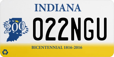 IN license plate 022NGU