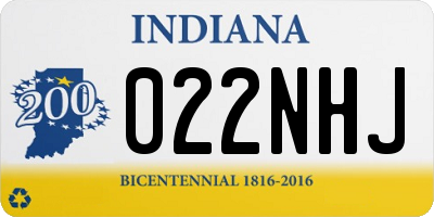 IN license plate 022NHJ