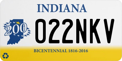 IN license plate 022NKV