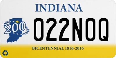 IN license plate 022NOQ