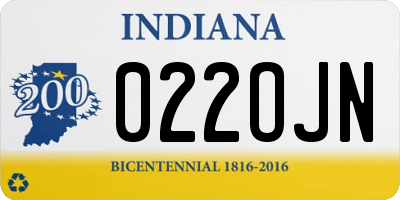 IN license plate 022OJN